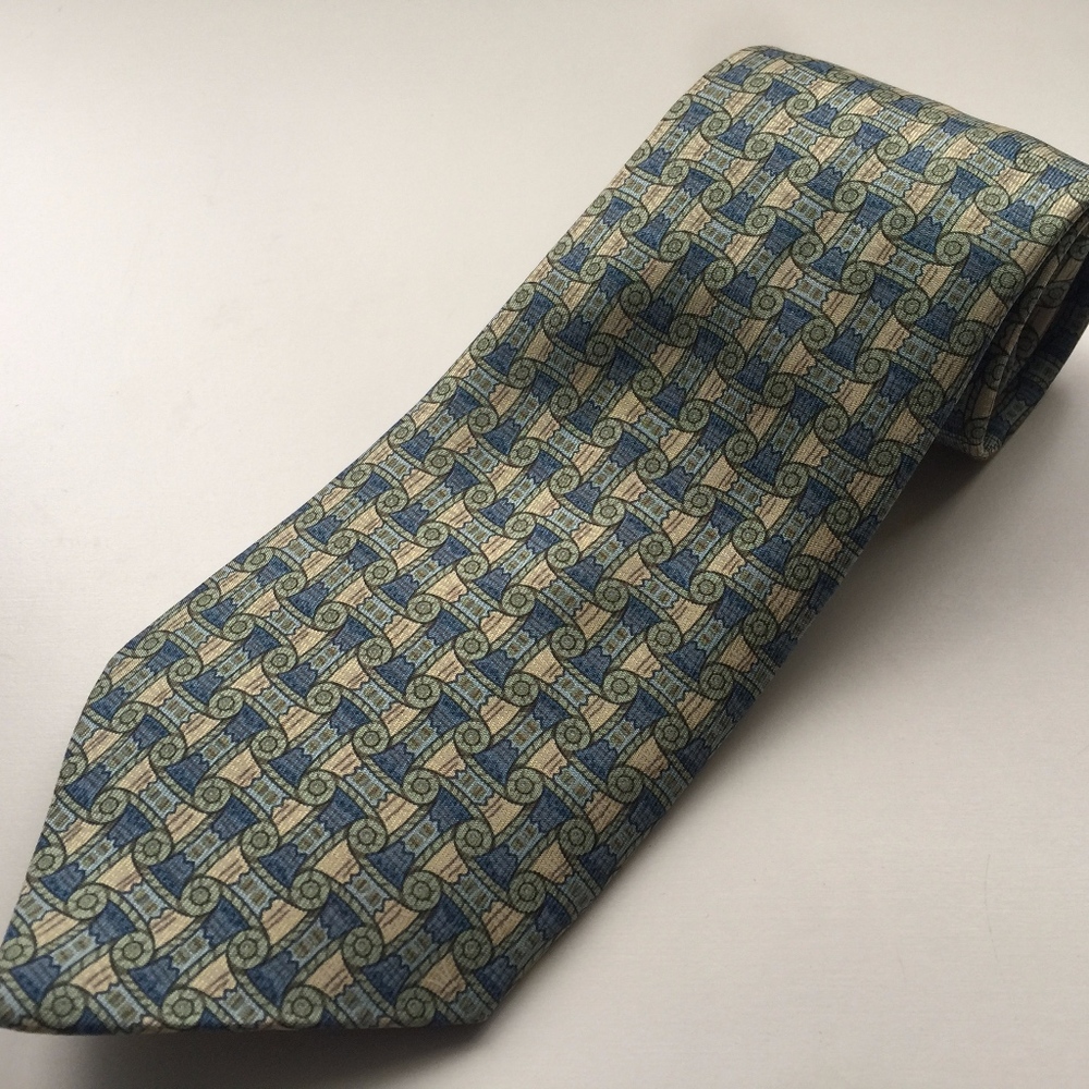 Hermes French silk tie
